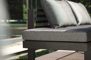 Visuel 1 du produit Coussin de dossier pour lounge, noir mat, STERN New Holly - 75x46x20 cm