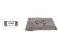 Visuel 1 du produit Tapis gris à motif pattes XL - 152 x 76 cm