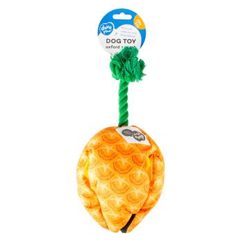 Visuel 1 du produit Jouet pour chien coloris jaune distributeur à friandises Duvoplus Ananas - 37 x 37 x 26 cm