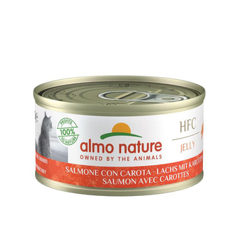 Visuel 1 du produit Pâtée pour chat au saumon avec carottes HFC Natural Almo Nature - 70 g