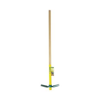Visuel 1 du produit Serfouette forgée panne et fourche jaune/verte Leborgne - 30 cm