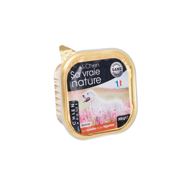 Visuel 1 du produit Aliment humide complet pour le chien adulte à la volaille et aux légumes Sa vraie nature - 300 g