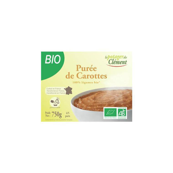 Visuel 1 du produit Purée de carottes bio Le potager de Clément – 750 g