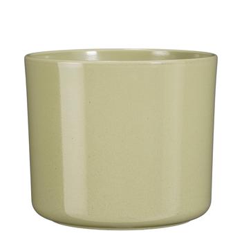 Visuel 1 du produit Pot rond coloris vert en céramique Fedor Mica Decorations - 20 x Ø 22,5 cm