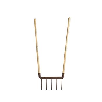 Visuel 1 du produit Grelinette à 5 dents en métal marron botanic® - 130 cm