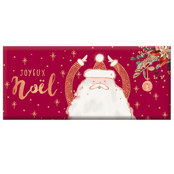 Visuel 1 du produit Mini tablette de chocolat au lait  « Joyeux Noël » Art Grafik