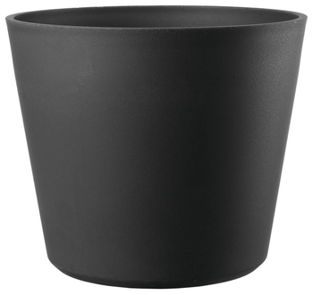 Visuel 1 du produit Pot en plastique injecté coloris gris Deroma Origin Vaso anthracite à roulettes - Ø 78 x H 64 cm