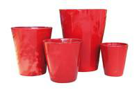 Visuel 1 du produit Pot coloris rouge en terre émaillée Sydney - Ø 45 cm