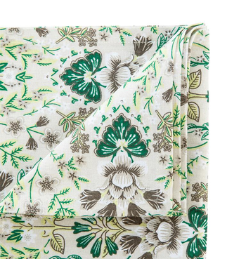 Visuel 1 du produit Torchon décoratif floral coloris multicolore en coton - 130 x 170 cm