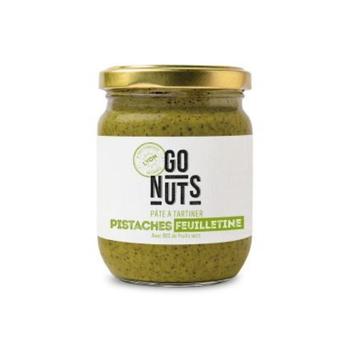 Visuel 1 du produit Pâte à tartiner pistaches feuilletine bio Go Nuts - 200 g