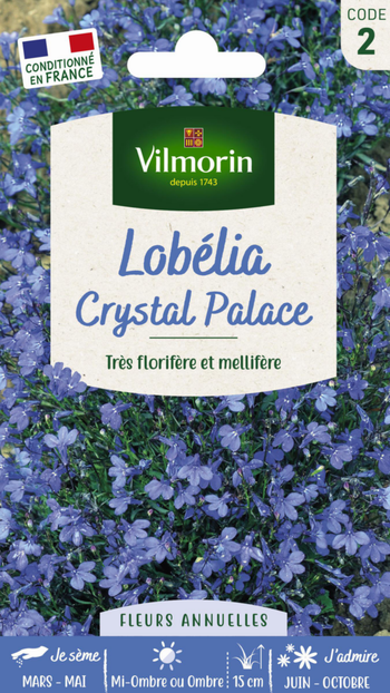 Visuel 1 du produit Sachet de Lobelia Crystal Palace Blue