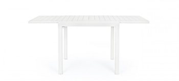 Visuel 1 du produit Table extensible PELAGIUS en aluminium -Blanc - BIZZOTTO - 83/166x80cm