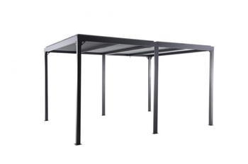 Visuel 1 du produit Tonnelle bioclimatique anthracite/gris clair CREADOR Kiro L - 4x3m