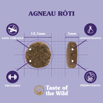 Visuel 1 du produit Croquettes pour chien adulte sans céréales agneau rôti Taste of the Wild Sierra Mountain - 5,6 kg