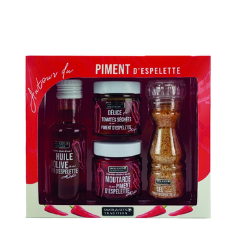 Visuel 1 du produit Coffret autour du piment d’Espelette Savor et Sens - 400 g