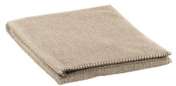 Visuel 1 du produit Serviette de toilette en coton coloris galet Vivaraise Bora - 100 x 50 cm