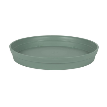 Visuel 1 du produit Soucoupe ronde en polypropylène vert laurier Eda Toscane - Ø 40 cm