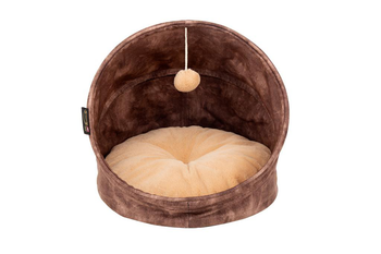 Visuel 1 du produit Grotte pour chat marron Kensington Scruffs – Taille 44 x 44 x 48 cm