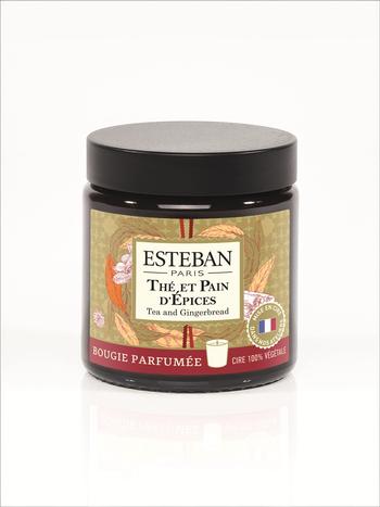 Visuel 1 du produit Bougie parfumée en cire végétale Thé et pain d’épices Pommadier Estéban - 90 g