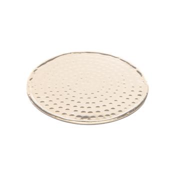 Visuel 1 du produit Ensemble de 4 sous-verres ronds en métal doré martelé - Ø 10 cm