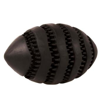 Visuel 1 du produit Jouet pour chien en caoutchouc coloris noir distributeur de friandises rugby Bite Me Nibble - Taille L 15 x 8,6 x 8,6 cm