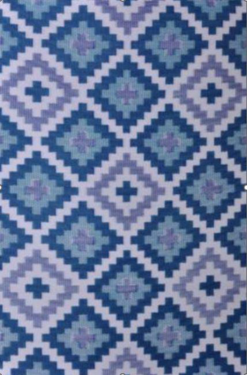 Visuel 1 du produit Tapis d'extérieur en polypropylène recyclé bleu Piscine - 300 x 240 cm