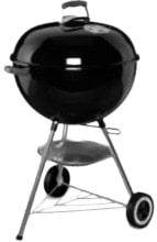 Visuel 1 du produit Barbecue charbon Original Kettle coloris noir en acier émaillé Weber - Ø 57 x 107 x 67 x 65 cm