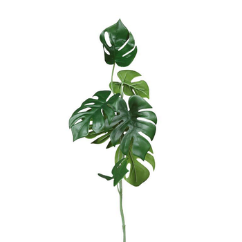 Visuel 1 du produit Tige de Monstera artificielle verte – 80 cm
