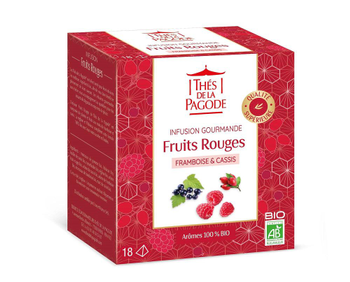 Visuel 1 du produit Infusion fruits rouges Thé de la Pagode - 18 infusettes