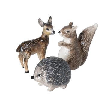 Visuel 1 du produit Figurine animal de la forêt en poterie Rimmy - 10 x 7 x 10 cm