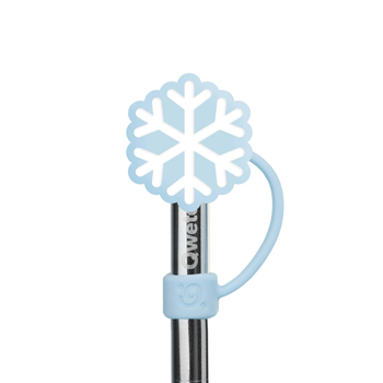 Visuel 1 du produit Embout pour paille coupe cup isotherme coloris bleu en inox Qwetch