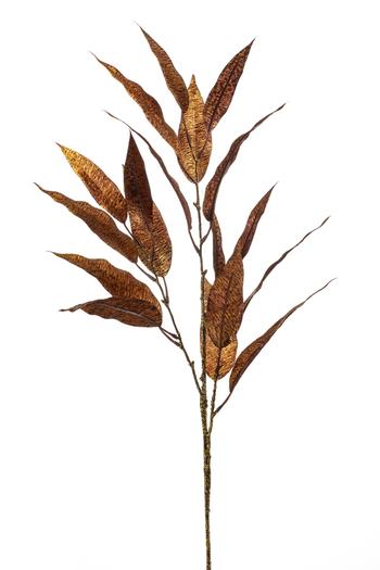 Visuel 1 du produit Tige d’eucalyptus artificiel cuivré flammé - Ø 15 x H 80 cm