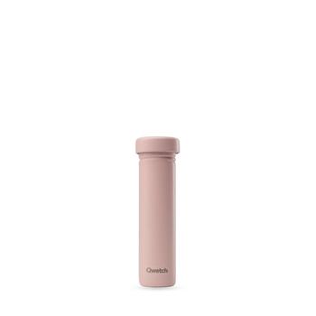 Visuel 1 du produit Tube de transport en inox rose pastel pour 12 pastilles Solid Drinks Qwetch