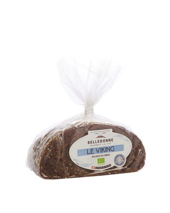 Visuel 1 du produit Pain au levain aux céréales grandes tranches bio Belledonne Le Viking - 400 g