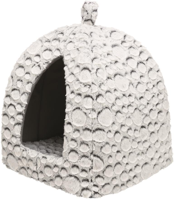 Visuel 1 du produit Abri pour petit chien ou chat en peluche coloris gris Trixie Mila - 32 x 42 x 32 cm