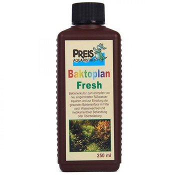 Visuel 1 du produit Bactéries pour aquarium Baktoplan Fresh, sans danger, PREIS AQUARISTIK - contenance 250ml