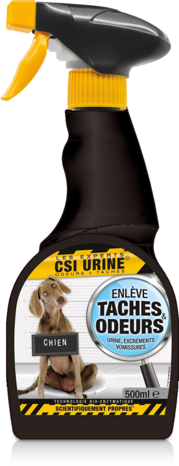 Visuel 1 du produit Nettoyant enzymatique urine chiot et chien enlève taches et odeurs CSI Urine - spray de 500 ml