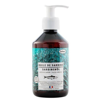 Visuel 1 du produit Huile de sardine pour chien et chat Bubimex – 250 ml