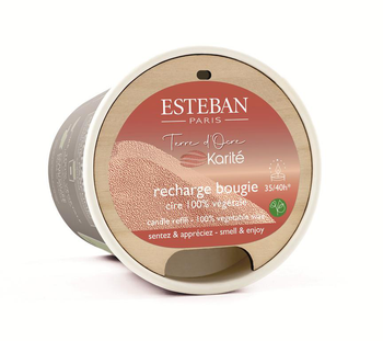 Visuel 1 du produit Recharge pour bougie parfumée senteur terre d'ocre Esteban - 180 g