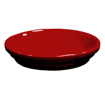 Visuel 1 du produit Soucoupe de pot horticole en terre cuite émaillée rouge grenat Decolines - Ø 10 cm