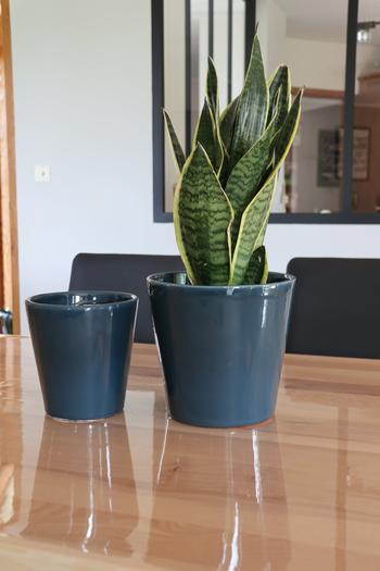 Visuel 1 du produit Pot en argile coloris urbain Les Poteries d'Albi Odyssée - Ø 18 x H 18 cm