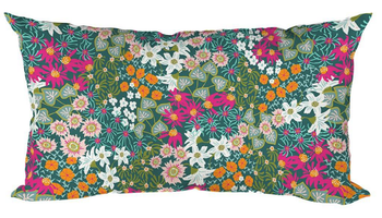 Visuel 1 du produit Coussin déco en polyester/coton multicolore Fleur La Petite Fleuriste - 50 x 30 x 15 cm
