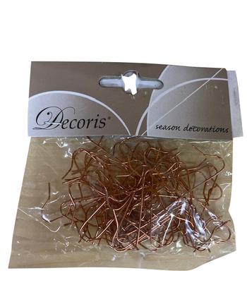 Visuel 1 du produit Sachet de 50 attaches pour boules de Noël en métal cuivré - 6 x 10 cm