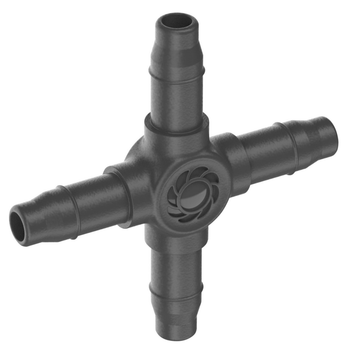 Visuel 1 du produit Dérivation en croix Easy & Flexible coloris noir Gardena - 4,6 mm (boîte de 20)