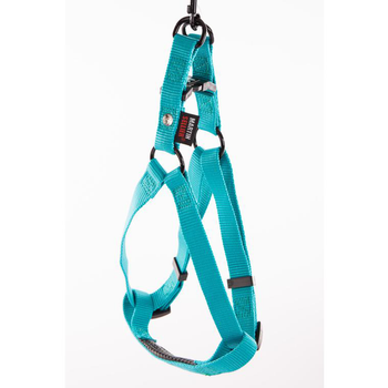 Visuel 1 du produit Harnais baudrier réglable turquoise pour chien - 2,5x70/90 cm