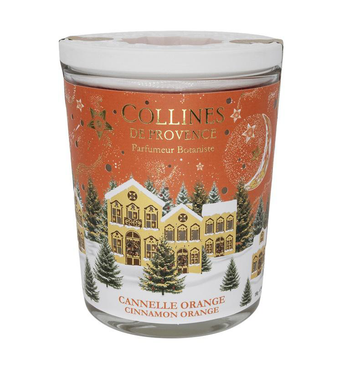 Visuel 1 du produit Bougie parfumée cire végétale cannelle-orange Collines de Provence – 180 g