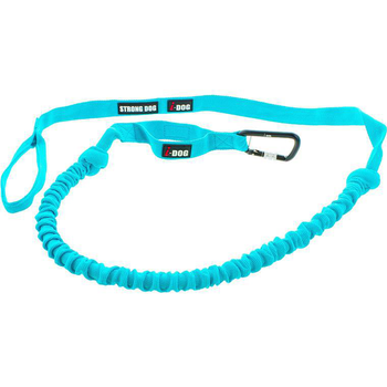 Visuel 1 du produit Longe de traction pour chien moyen coloris bleu I-Dog Cani-Bike Opale - 240 cm