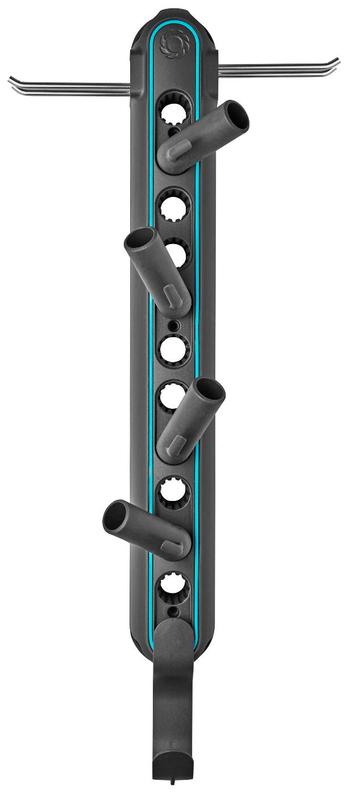 Visuel 1 du produit Support mural combisystem FLEX coloris gris Gardena - 57,5 x 24,5 x 11,7 cm