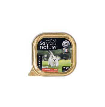 Visuel 2 du produit Terrine pour chaton volaille lait Sa vraie nature - 100 g