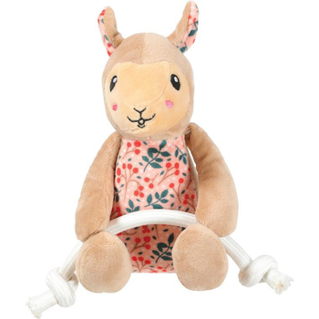 Visuel 1 du produit Peluche pour chien coloris marron Zolux lama corde chiquitos - 18 x 12 x 19 cm